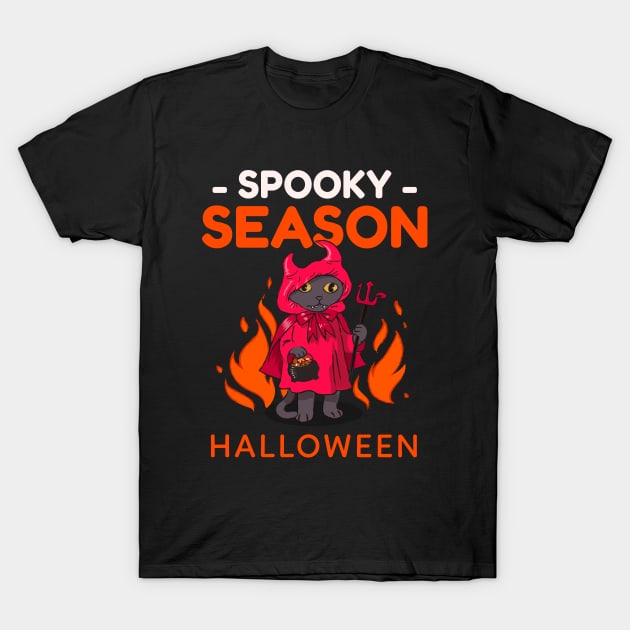 Halloween Spooky Season T-Shirt by TayaDesign